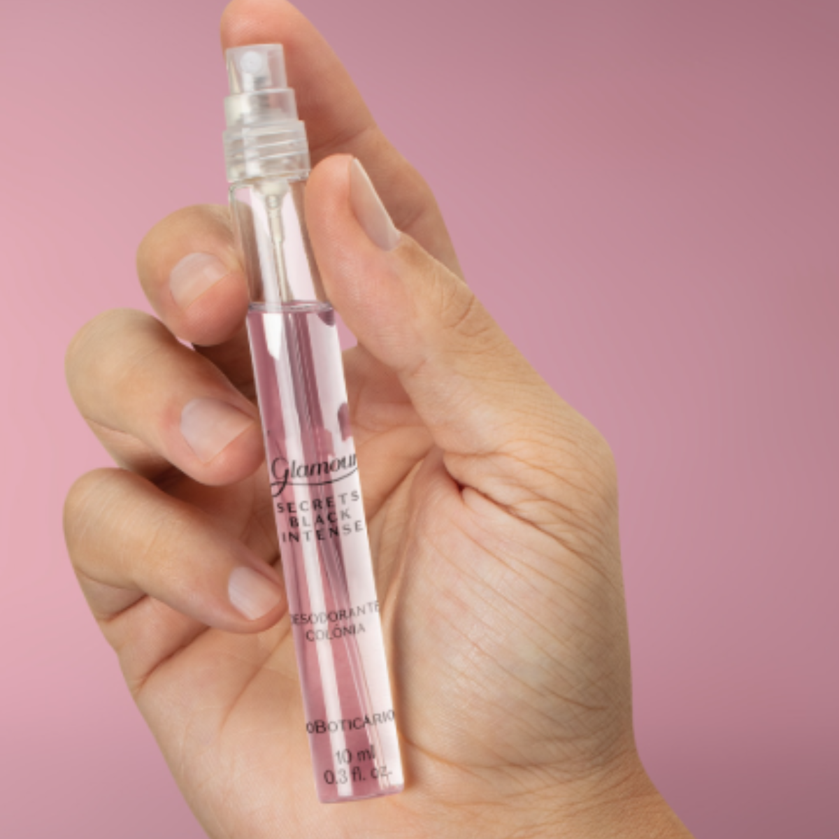 Glamour Secrets Black Intense Colônia 10ml - O Boticário