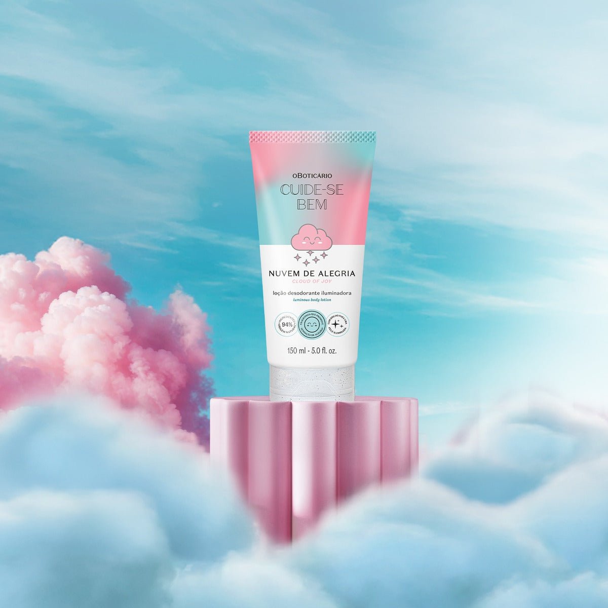 Loção Iluminadora Cuide-se Bem Nuvem De Alegria O Boticário 150ml