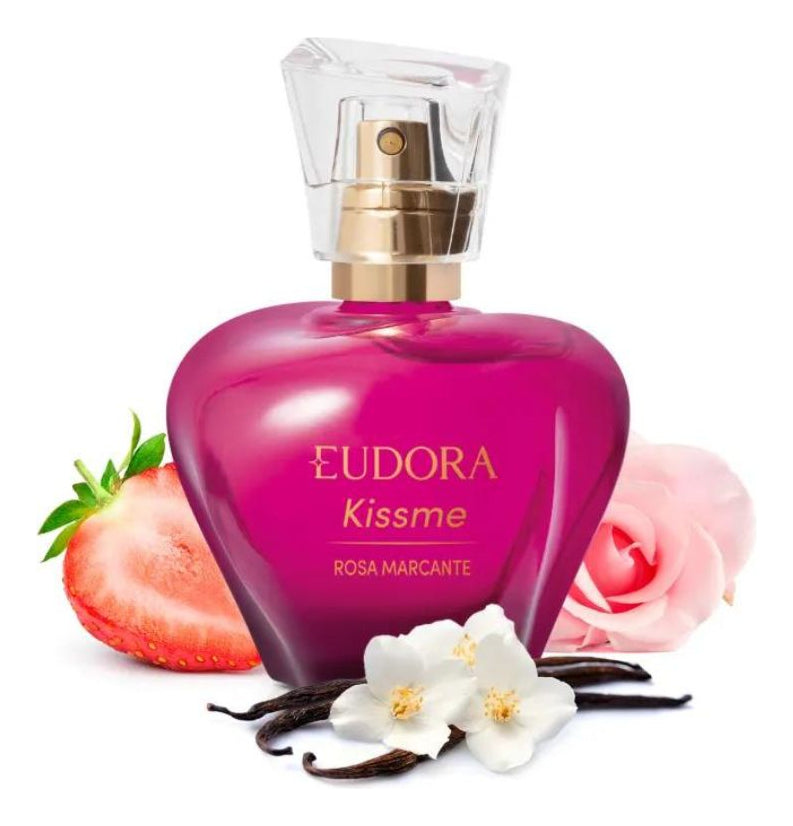 Kiss Me Rosa Marcante Colônia Eudora 50ml