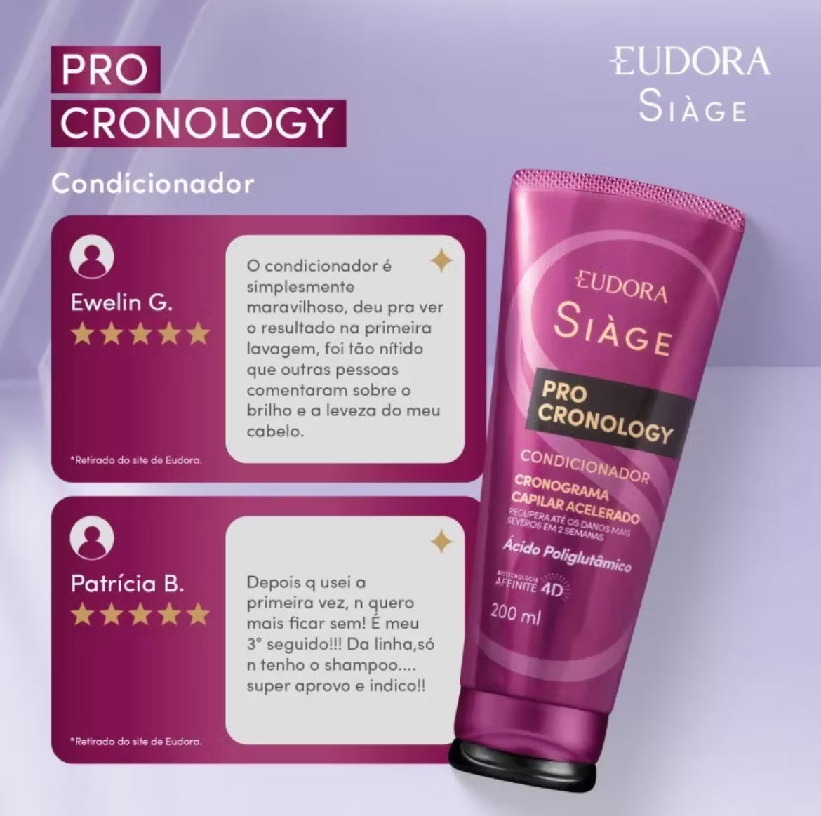 Kit Siage Pro Cronology Shampoo E Condicionador