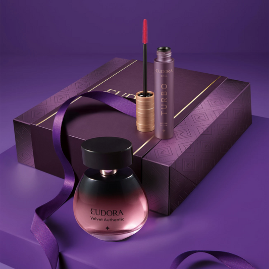 Presente Eudora Velvet Authentic E Mascara Soul Turbo