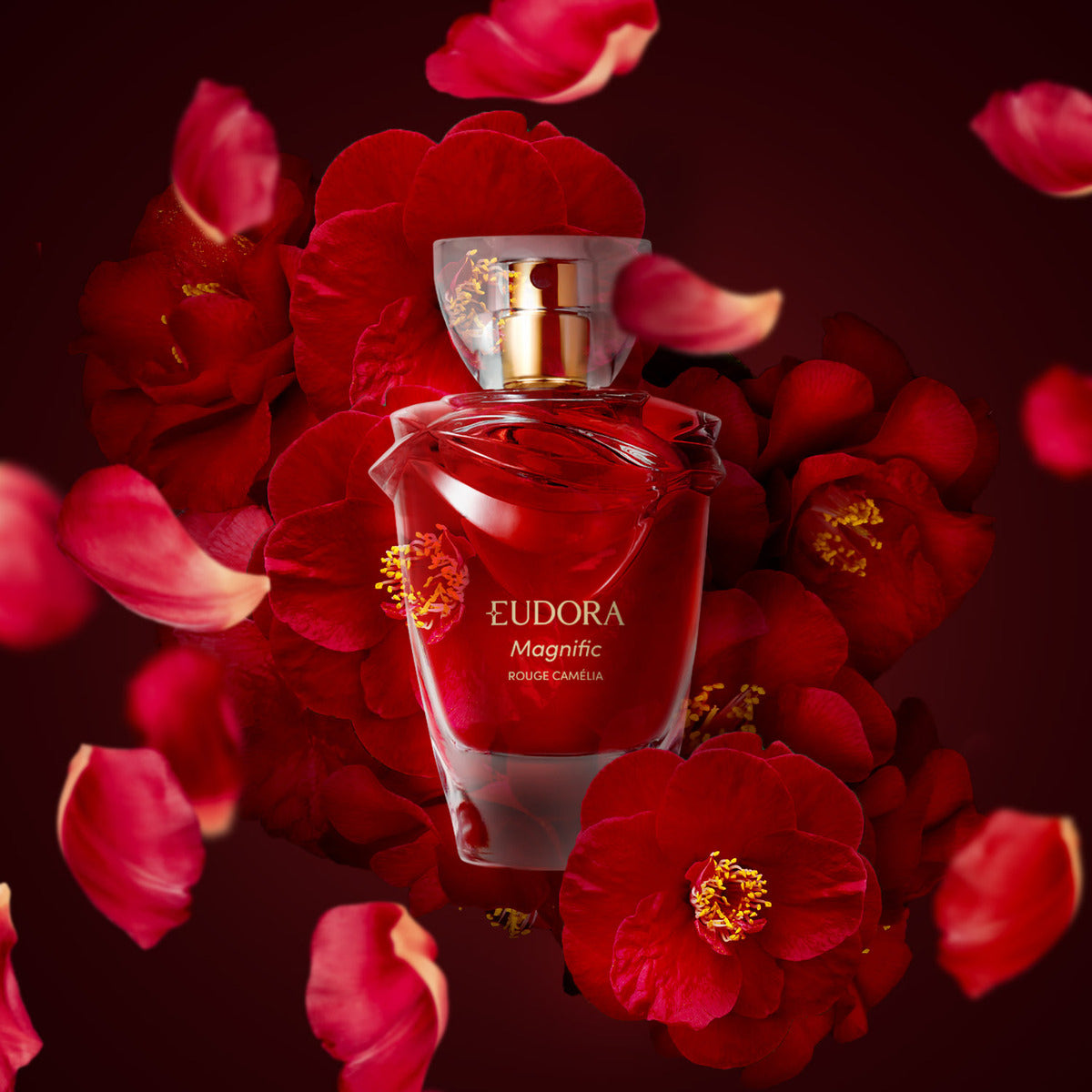 Colônia Magnific Rouge Camélia 75ml - Eudora