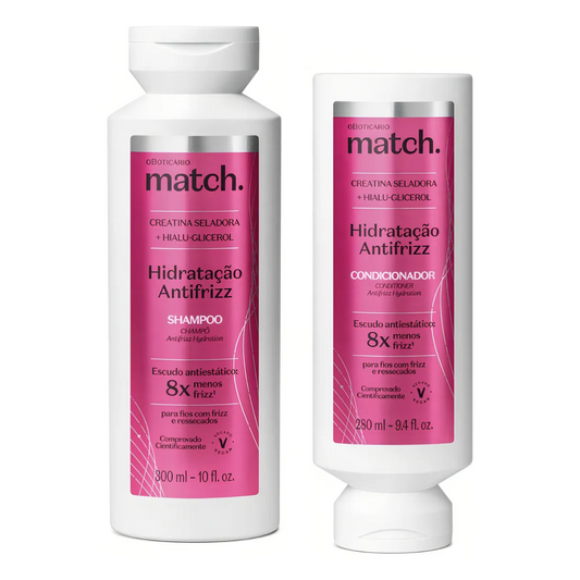 Match Hidratação Antifriz Shampoo + Condicionador Boticário