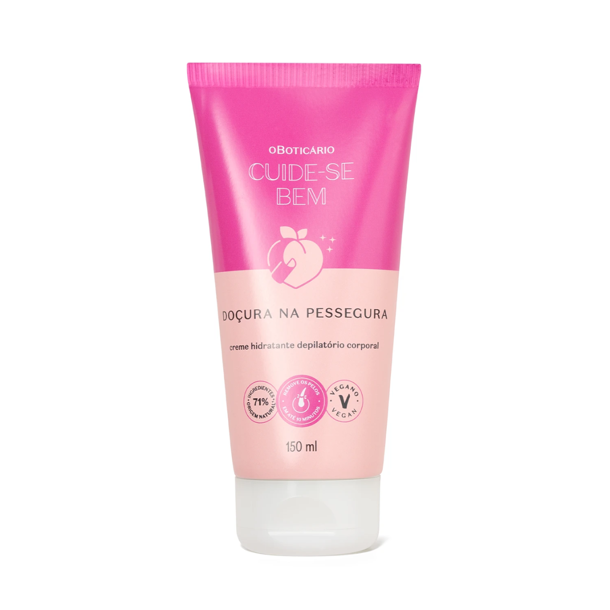 O Boticário Doçura Na Pessegura Creme Depilatório 150ml