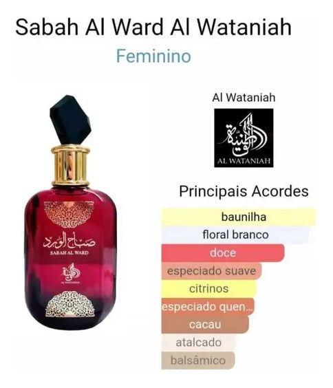 Perfume Al Wataniah Sabah Al Ward Eau De Parfum 100ml