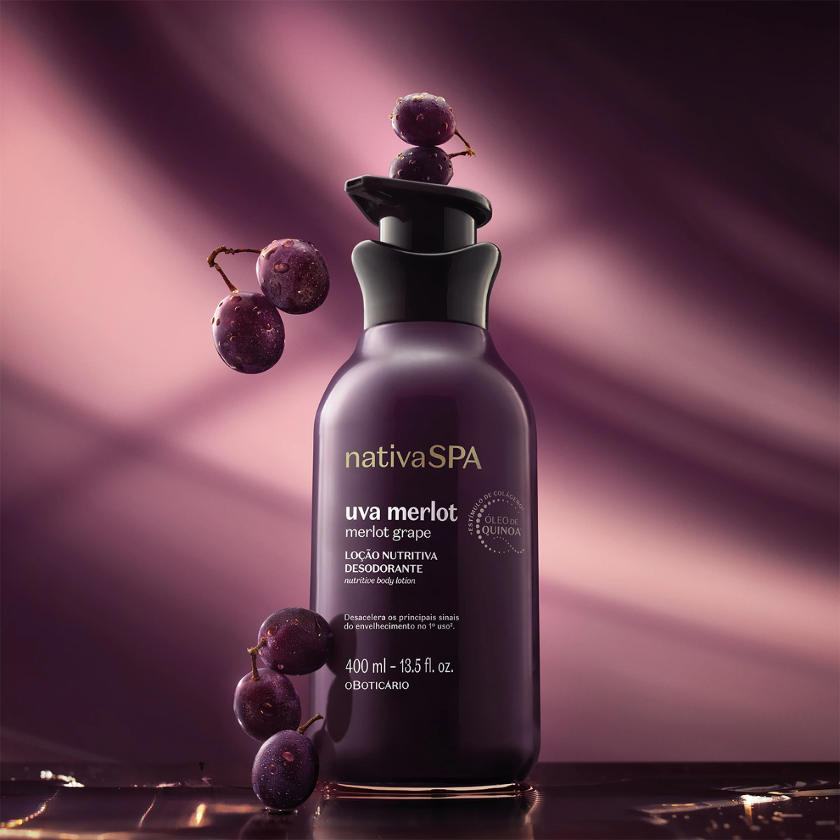 Nativa Spa Loção Nutritiva Deo Uva Merlot 400ml O Boticário