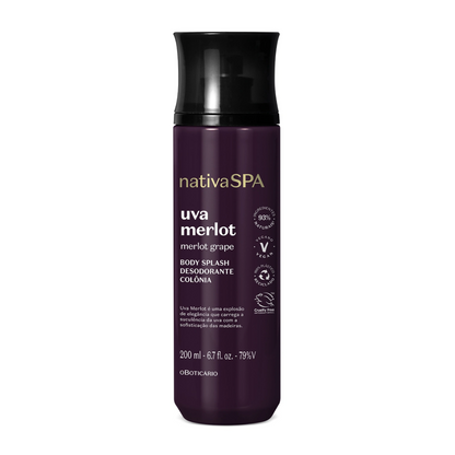Body Splash Deo Colônia Nativa Spa Uva Merlot 200ml O Boticário