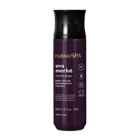 Body Splash Deo Colônia Nativa Spa Uva Merlot 200ml O Boticário