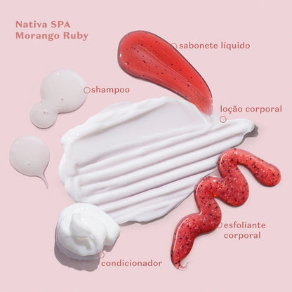 Loção Antioxidante Hidratante Corpo Nativa Spa Morango Ruby