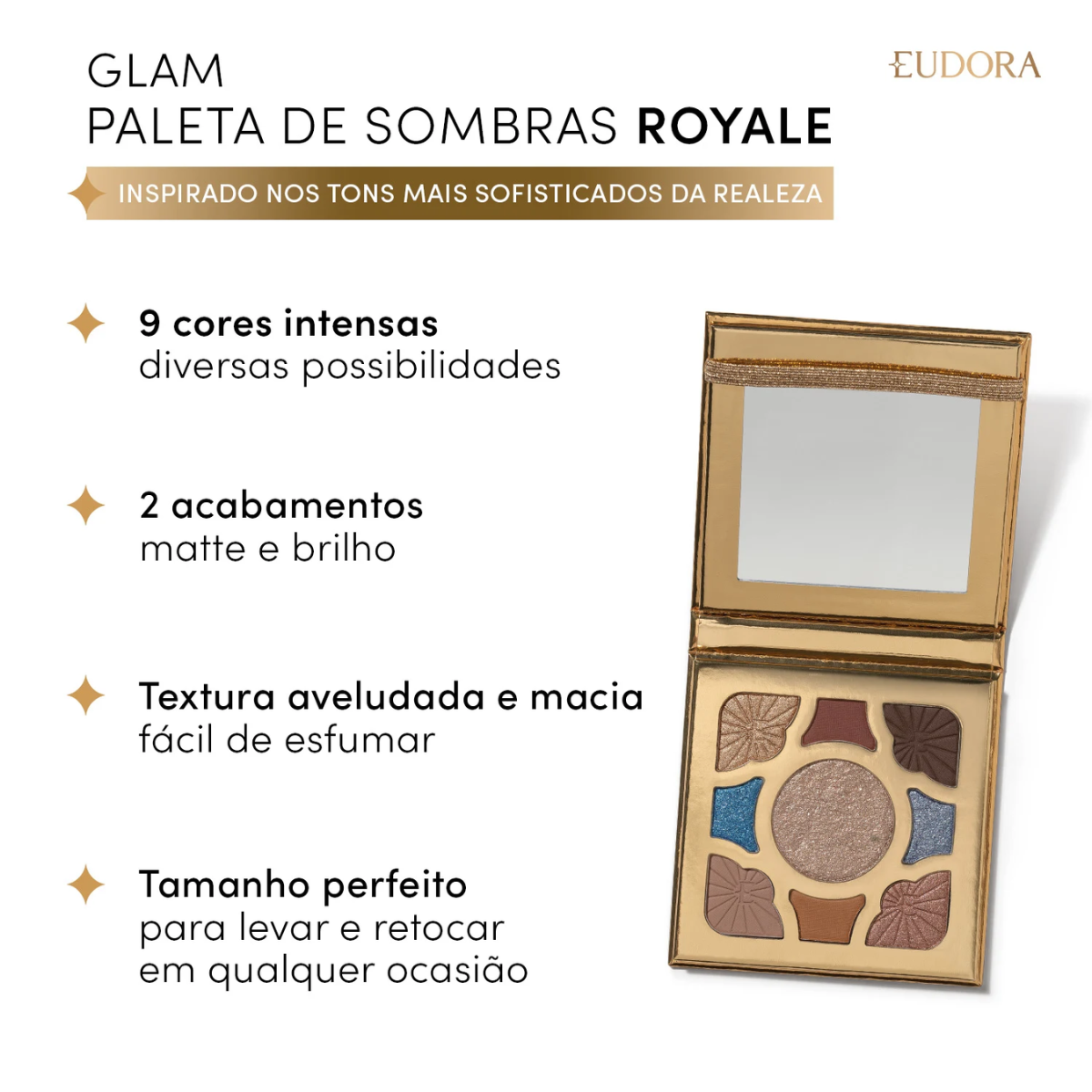 Paleta De Sombra Glam Royale 7g - Eudora