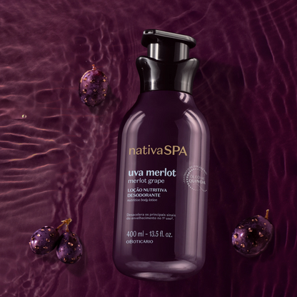 Nativa Spa Loção Nutritiva Deo Uva Merlot 400ml O Boticário