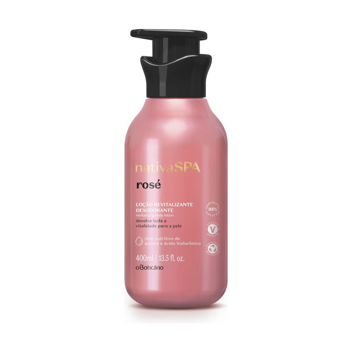 Loção Revitalizante Corporal Nativa Spa Rosé 400ml Boticário