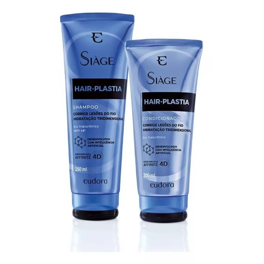 Kit Shampoo e Condicionador Eudora Siàge Hair Plastia