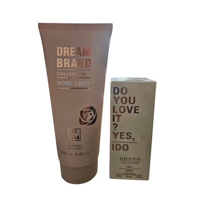 Kit Perfume e Hidratante Brand Collection NO.034