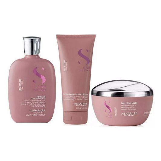 Kit Alfaparf Moisture Shampoo, Condicionador E Máscara