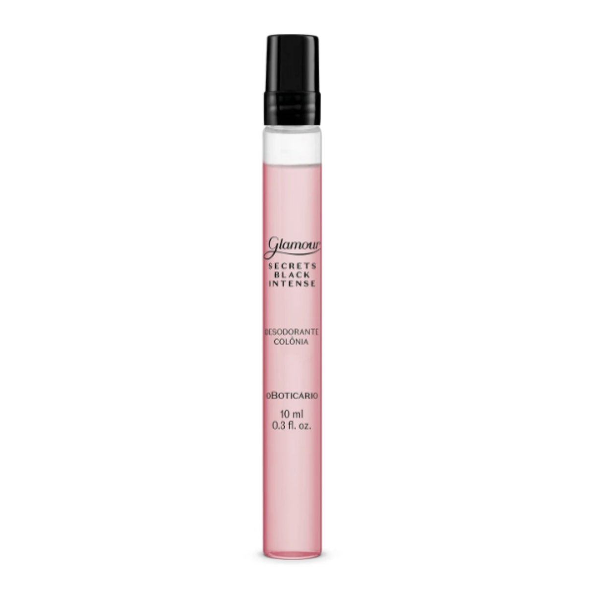Glamour Secrets Black Intense Colônia 10ml - O Boticário