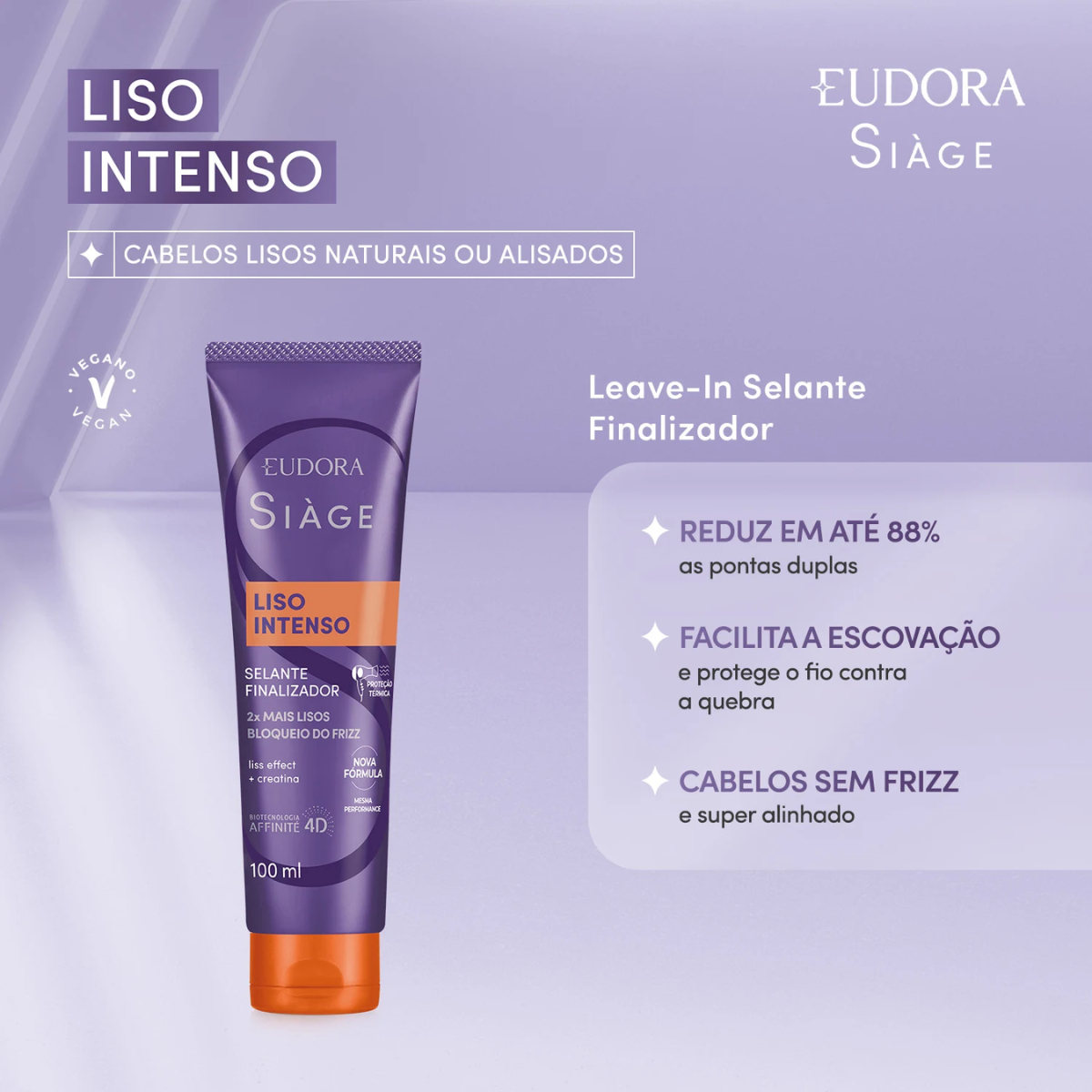 Siàge Selante Finalizador Liso Intenso Leave-in Eudora 100ml