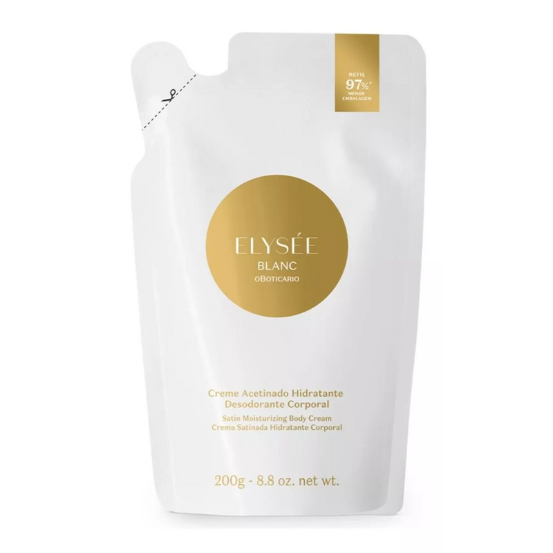 ELYSEE BLANC CREME ACETINADO HIDRATANTE REFIL O BOTICARIO 200g