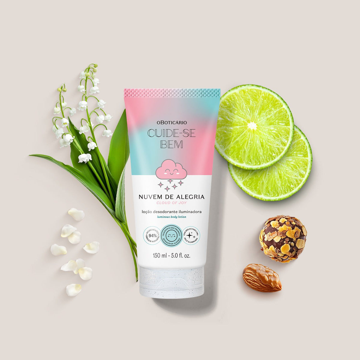 Loção Iluminadora Cuide-se Bem Nuvem De Alegria O Boticário 150ml