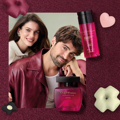 Kit Presente Coffee Woman Seduction Deo Colônia + Óleo Corporal