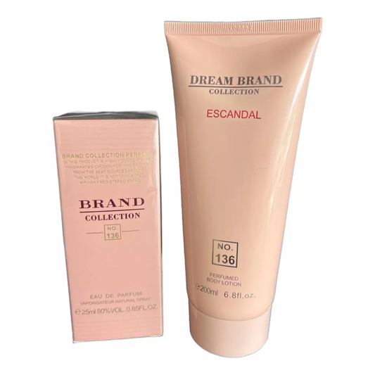 Kit Perfume E Hidratante Brand Collection No.136 Escandal