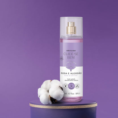 Body Splash Cuide-se Bem Rosa E Algodão O Boticário 200ml